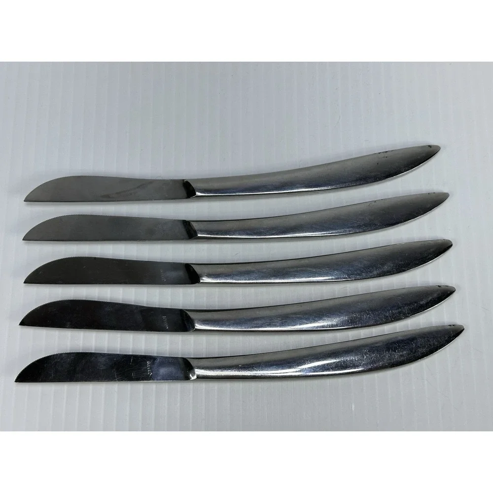 5 Valiant Replacement Dinner Knives‎ Stainless Flatware  Knife